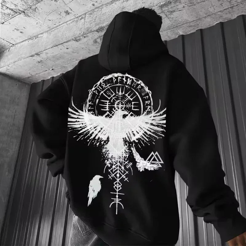 Viking Eagle Graphic Hooded Sweatshirt™