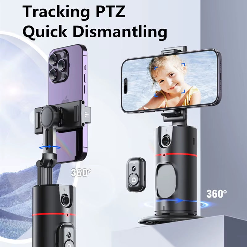 Auto Face Tracking Phone Holder Gimbal Stabilizer for Phone Shooting Holder 360 Rotary Live Vlog Video Recording Selfie Stick